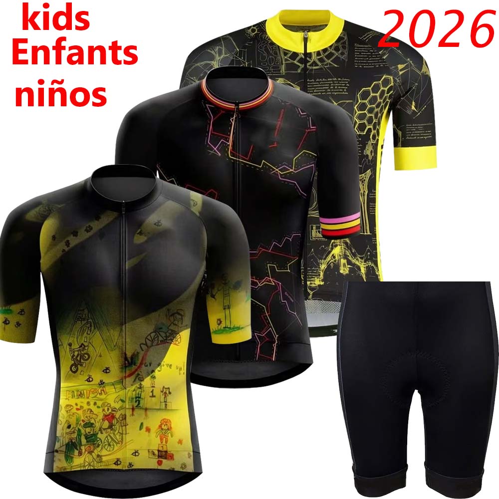 Mountain Biking Jersey - Dziecięcy zestaw kolarski Francja Tour 2026