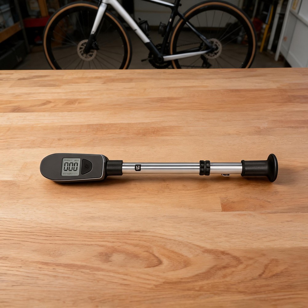 Shock Pump Suspension - Pompka do amortyzatorów rowerowych z manometrem,