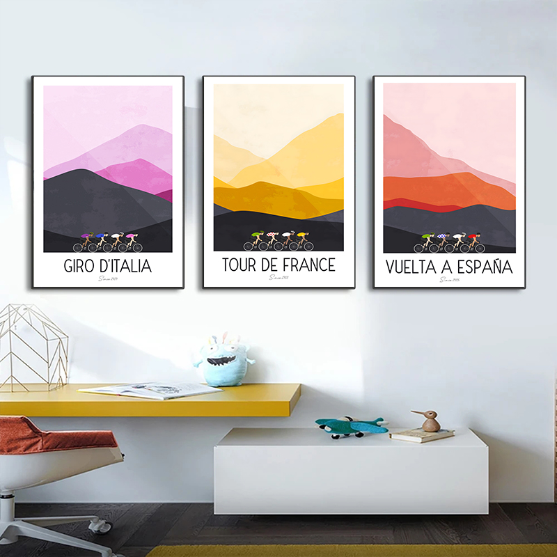 Mountain Biking France - Francja Rower Górski Plakat Obraz na