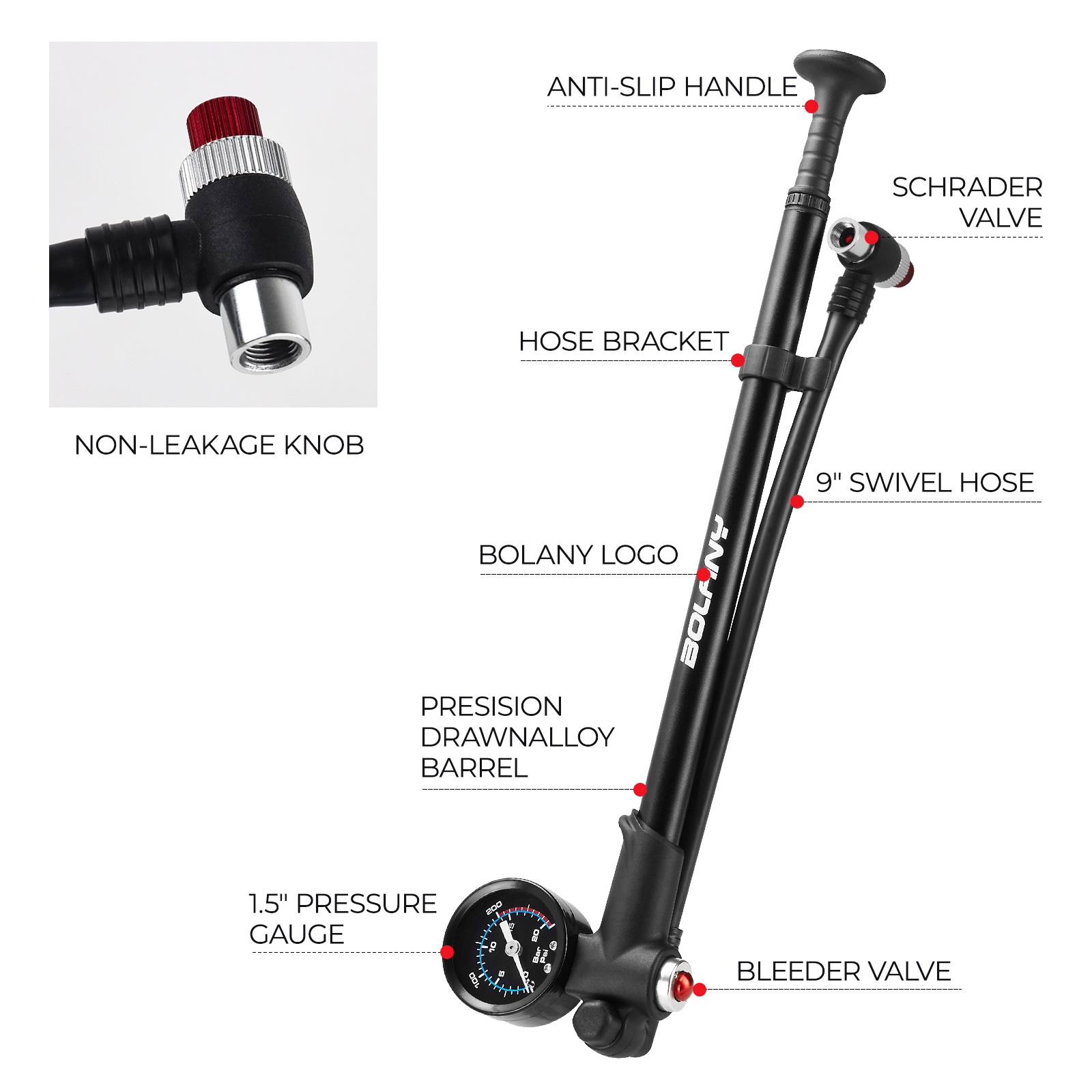 BOLANY 300psi Air Shock pompka – Shock Pump Suspension recenzja i cena