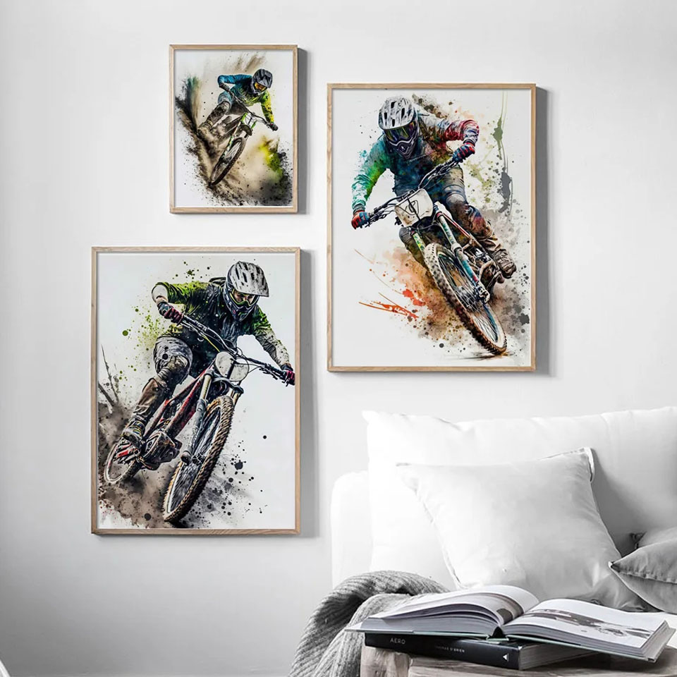 Rower górski Sport Wall Art Di – Mountain Biking Pictures recenzja i cena